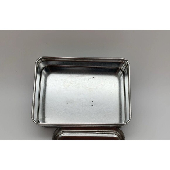 Collectible Coca Cola Tin Box Silver Rectangular Trinket Tin 5 x 3.6 x 1.6 - Picture 8 of 10